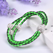 3 Layer shambala beads rope handmade bracelet